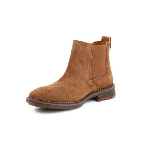 BOTTINES CHELSEA EN DAIM MARRON W7A23T 250001