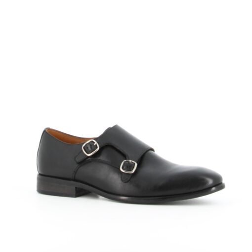 CHAUSSURE À BOUCLE EN CUIR NOIR Z9C3T 250001 – Image 4