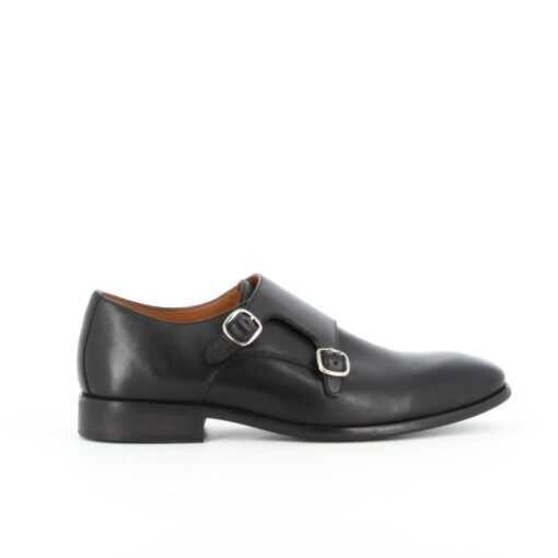 CHAUSSURE À BOUCLE EN CUIR NOIR Z9C3T 250001 – Image 3