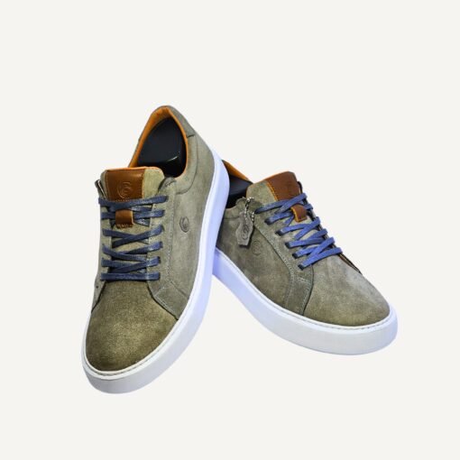 CASUAL TRAINERS EN DAIM GRIS – Image 3