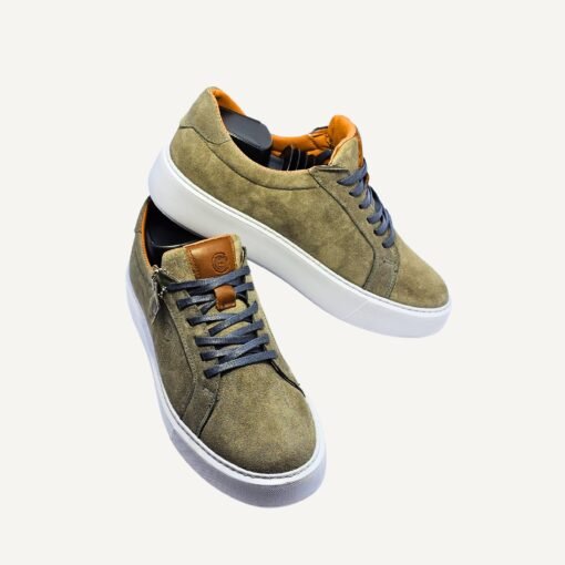 CASUAL TRAINERS EN DAIM GRIS – Image 4