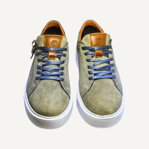 CASUAL TRAINERS EN DAIM GRIS – Image 2