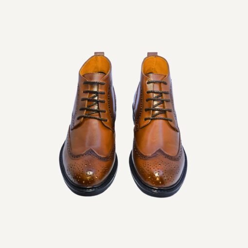 BOTTINES CHUKKA EN CUIR MARRON – Image 2