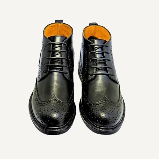 BOTTINES CHUKKA EN CUIR NOIR – Image 2