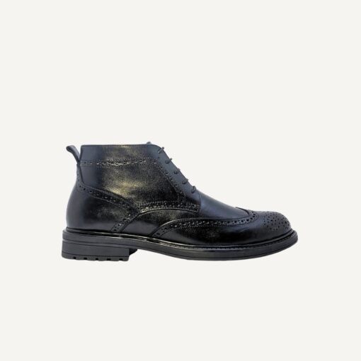 BOTTINES CHUKKA EN CUIR NOIR – Image 5