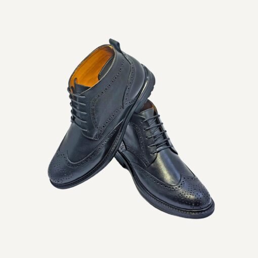 BOTTINES CHUKKA EN CUIR NOIR – Image 3
