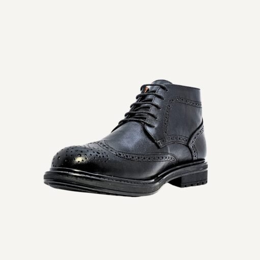 BOTTINES CHUKKA EN CUIR NOIR