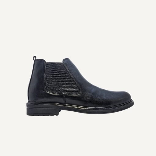 BOTTINES CHELSEA EN CUIR NOIR – Image 2